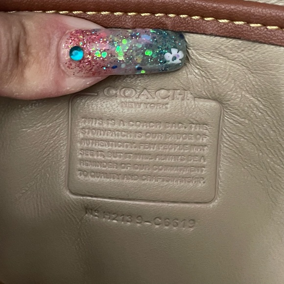 Coach Metallic Lavender shoulder bag - Picture 4 of 5